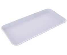 Virtuvės serviravimo padėklas stačiakampis 29,5x15 cm baltas
