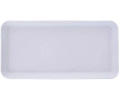 Virtuvės serviravimo padėklas stačiakampis 29,5x15 cm baltas