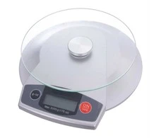 Virtuvinės svarstyklės Stiklinės elektroninės virtuvės svarstyklės 5kg