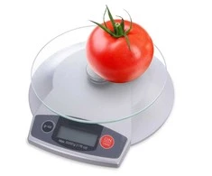 Virtuvinės svarstyklės Stiklinės elektroninės virtuvės svarstyklės 5kg