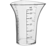 Virtuvinės svarstyklės Virtuvinis matavimo puodelis barmeno stiklas 60 ml