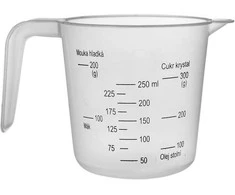 Virtuvinės svarstyklės Virtuvinis matavimo puodelis matavimo puodelis 250 ml