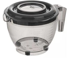 Virtuvinis dubuo maišymui, plakimui su matavimo puodeliu, rankena, skylutė, 2,5 l