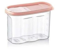 Virtuvinis indas biriems produktams su dozatoriumi ir matavimo puodeliu 1,2l