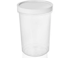 Virtuvinis maisto indas su silikoniniu sandarikliu, apvalus, užsukamas, sriubai, 1,6 l
