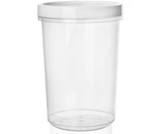 Virtuvinis maisto indas su silikoniniu sandarikliu, apvalus, užsukamas, sriubai, 1,6 l