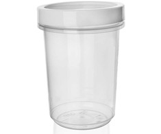 Virtuvinis maisto indas su silikoniniu sandarikliu apvaliai užsukamas sriubai 500 ml