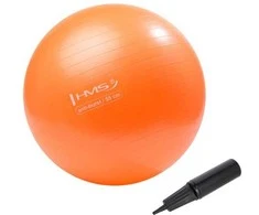 YB02 55 cm ANTISPRŪGIMO ORANŽINĖ HMS GIMNASTIJOS KAMULIUS