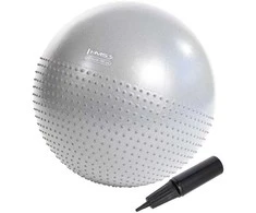 Gimnastikos kamuolys ANTI-BURST BB 001, 56 cm, Pilkas