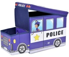 Žaislų konteineris Mėlynas policijos automobilis
