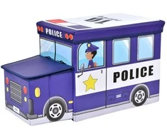 Žaislų konteineris Mėlynas policijos automobilis