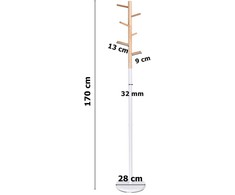 Zita stovima kabykla 170 cm juoda