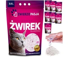 ZWIERZOPASJA silikoninis kačių kraiko rinkinys 8 x 3,8 L