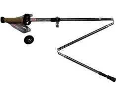 Žygio lazdos Reguliuojamos 5 dalių ACRA kamštinė rankena 115-135 cm