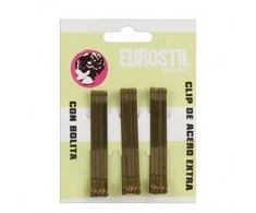 "Eurostil Cabello" klipai 55 mm bronziniai 12 vnt