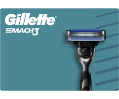Skustuvas vyrams Gillette Mach3 + 12 galvučių