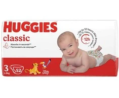 HUGGIES teipmähkmed Classic 3 (4-9kg), 52tk