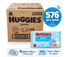 Huggies Pure niisked salvrätikud 576tk