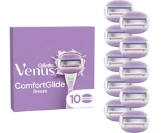 Keičiamos skustuvo galvutės moterims Gillette Venus ComfortGlide Breeze, 10 vnt.