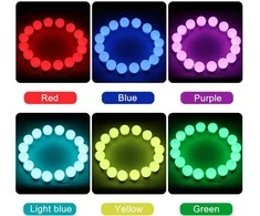 LED lambid peeglile 10 tk, erinevad värvid