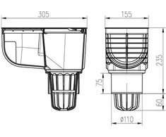 Chudej Lietaus vandens trapas 325 A
