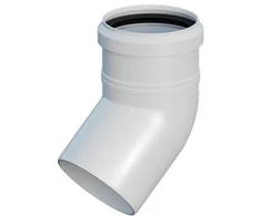 Ricomgas Kamino alkūnė 45° DN60
