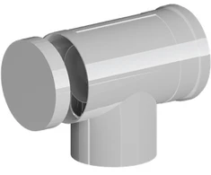 Ricomgas Kamino alkūnė koncentrinė revizinė 87° DN80/125