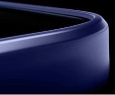 Dėklas 3Mk apsaugos 3mk dūminis „MagCase“, skirtas „iPhone 17 Pro“ – Mėlyna-permatomas