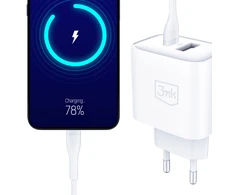 3Mk Protection Accessories - 3mk DualCharge 20W PD3.0 QC 3.0 PPS USB 1A1C Baltas