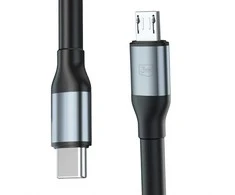3Mk Protection 3mk Hyper Cable N-SERIES USB-C / MicroUSB 1m QC 3.0 5V/2A 10W - juodas