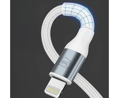 3Mk Protection Accessories - 3mk Hyper Cable N-SERIES C to Lightning 1m PD 3.0 9V/3A 27W Baltas