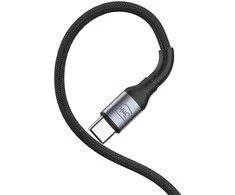 3Mk apsaugos priedai - 3mk Hyper Cable N-SERIES C-C 2m PD 3.0 QC 3.0 48V/5A 240W Juodas