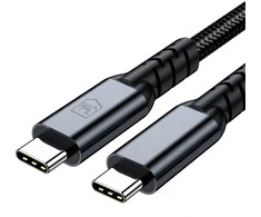 3Mk Protection 3mk Hyper Cable N-SERIES Thunderbolt 4 USB-C / USB-C 1m 48V/5A 40Gb/s 240W 8K60Hz - juodas