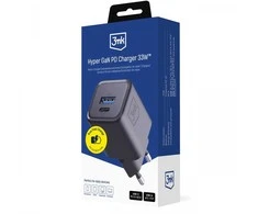 3Mk apsaugos priedai - 3mk Hyper Charger PD 33W GaN QC4+ PPS AFC FCP SCP 1A1C Juodas