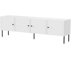 Cama Meble 4D RTV cabinet PALAZZO BIS 201x40x60 baltas matt