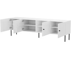 Cama Meble 4D RTV cabinet PALAZZO BIS 201x40x60 baltas matt