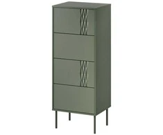 Cama Meble 4S TRESSE komoda 50x40x125 matinė žalia
