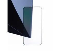 OEM 5D visiškai klijuojamas grūdintas stiklas - iPhone 12 / 12 Pro (privatumo apsauga) juodas