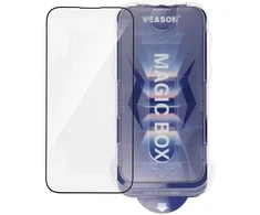 6D Pro Veason Easy-Install Glass + Applicator - for Iphone 14 Pro Max juodas