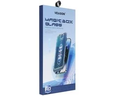 6D Pro Veason lengvai montuojamas stiklas + aplikatorius - skirtas iPhone 17 Pro juodas