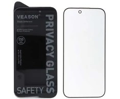 6D Pro Veason Privacy Glass - for Iphone 15 Pro Max juodas