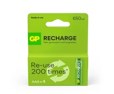 ACCU GP AAA.650MAH 4PCS