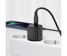 Acefast A117 GaN PD 20W USB-C sieninis įkroviklis - Juodas