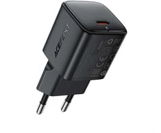 Acefast A117 GaN PD 20W USB-C Wall Charger - Juodas