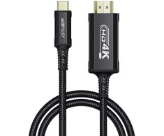 Acefast C1 USB-C/HDMI vaizdo kabelis 4K 60Hz HDR 1,8 m – juodas