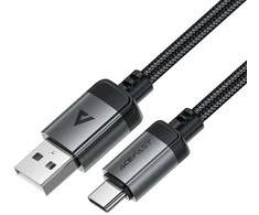 „Acefast C20-04“ USB-A – USB-C kabelis 480 Mb/s 3A 1,2 m – Juodas