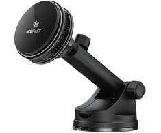 Acefast D67 Magnetic Dashboard Car Mount with Qi2 25W Wireless Charging and Cooling - Juodas