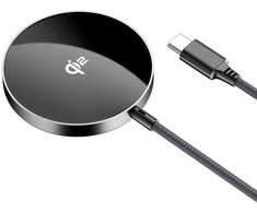 Acefast E24 Qi2 15W Magnetic Inductive Charger with 1.2m USB-C Cable - Juodas