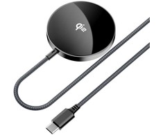 Acefast E24 Qi2 15W Magnetic Inductive Charger with 1.2m USB-C Cable - Juodas