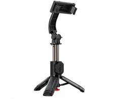 Acefast E42 Selfie Stick with Automatic Tripod and Bluetooth Remote Control 63 cm - Juodas